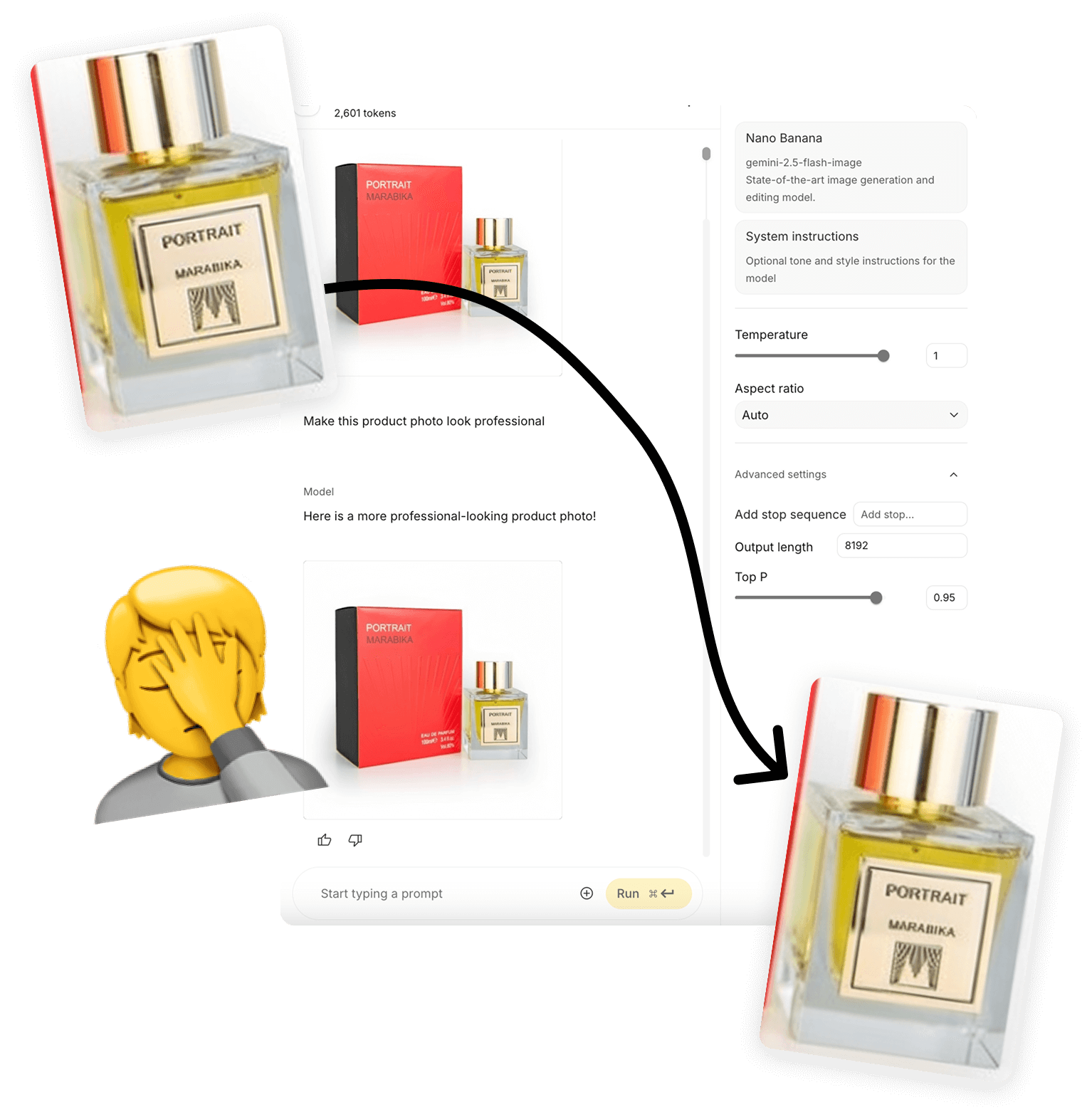 AI product photography prompt workflow
